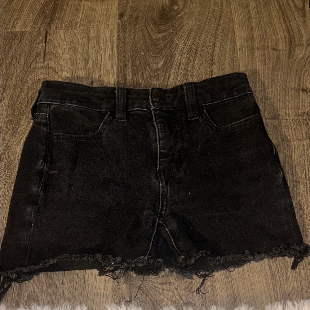 American Eagle Outfitters Black Denim Shorts